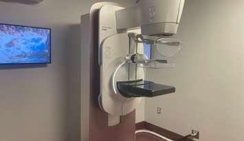 The new mammography machine at Erie Shores Healthcare in Leamington, May 16, 2024. (Photo by Maureen Revait) 