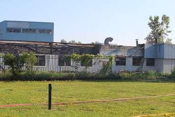 The former Wickes Manufacturing (Windsor Bumper) on Tecumseh Rd. E Seen here just after large industrial fire in June 2014. (Photo by Maureen Revait)