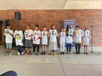 The Ignite Academy is introduced at General Brock Public School, May 31, 2022. (Photo by Maureen Revait) 