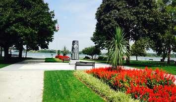 The Peacekeeper Memorial in Reaume Park in Windsor September 4, 2015. (Photo by Adelle Loiselle)