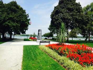 The Peacekeeper Memorial in Reaume Park in Windsor September 4, 2015. (Photo by Adelle Loiselle)