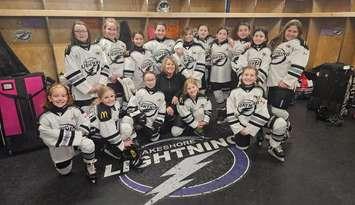 The Lakeshore Lightning U11 White Team. Photo courtesy Facebook.