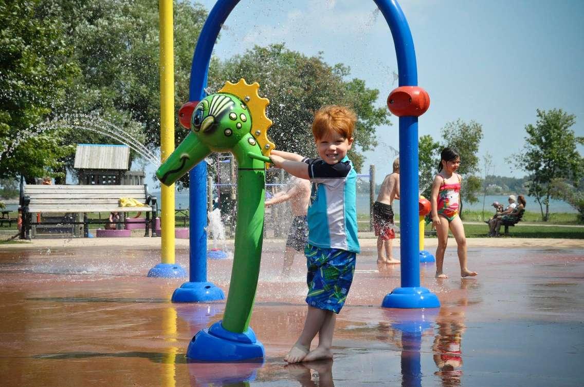 splash pad Kelso Beach Owen Sound