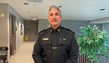 Windsor Police Chief Jason Bellaire, November 29, 2022. (Photo by Maureen Revait) 