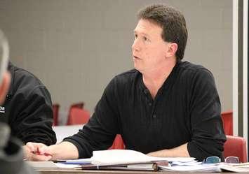 Unifor Local 200 President Chris Taylor, March 11, 2014. (photo by Mike Vlasveld)