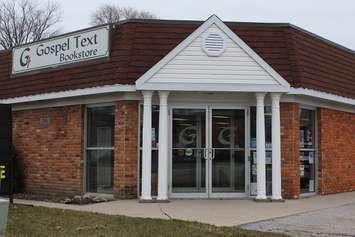 Gospel Text Bookstore in Chatham. April 3, 2018. (Photo by Sarah Cowan Blackburn News Chatham-Kent). 