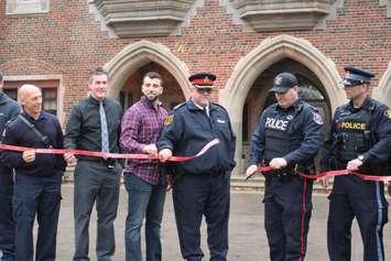 MADD Canada Windsor-Essex branch launches its Red Ribbon campaign at Kennedy high school, November 2, 2017. (Photo by Maureen Revait) 