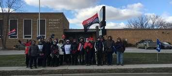 OSSTF one-day strike. December 18, 2019. (Photo courtesy of OSSTF/ via Twitter)