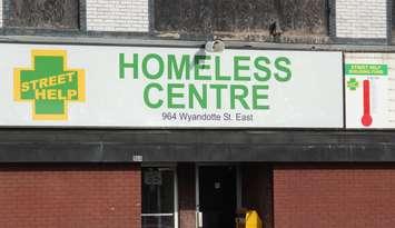 The facade of the Street Help Homeless Centre on Wyandotte Street East in Windsor is shown on March 7, 2016 