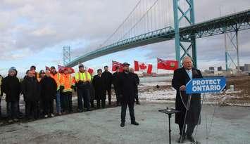 PC leader Doug Ford launches campaign in Windsor, January 29, 2025. (Photo by Maureen Revait) 