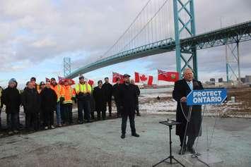 PC leader Doug Ford launches campaign in Windsor, January 29, 2025. (Photo by Maureen Revait) 