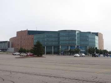 The Palace of Auburn Hills, former home of the NBA's Detroit Pistons, is seen in this 2015 photo. Photo courtesy Ken Lund/Wikipedia.