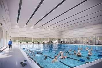 An artist rendering of the Lancer Centre pool, (provided by the University of Windsor) 