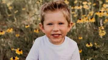 A GoFundMe campaign is supporting the family of Ethan Spada, a boy who was killed in a collision on Wednesday, November 10 in Lakeshore. (Photo courtesy of GoFundMe)