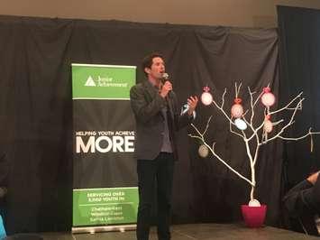 David Segal, co-founder of David's Tea, was the guest speaker at the JA Evening of Excellence. (Photo by Amanda Thibodeau)