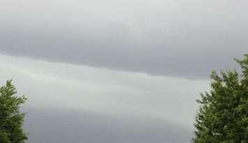 Stormy skies over Dresden, June 18,2014 (Photo courtesy of Sally via the Blackburn Radio app)