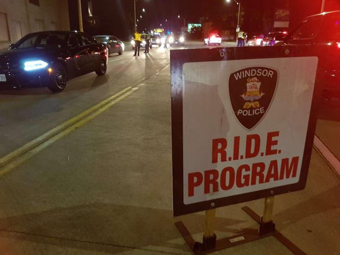 Windsor RIDE check July 12. July 13, 2019. (Photo courtesy of WPS)