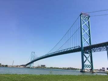 The Ambassador Bridge . May 24, 2018. (Photo by Paul Pedro)