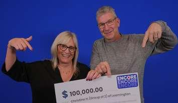 (Photo of Christine Honey and Gregory Hutchinson courtesy of the Ontario Lottery and Gaming Corporation)