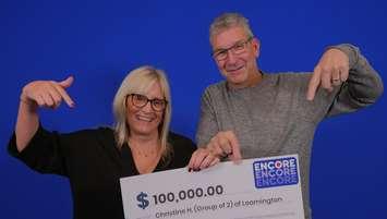 (Photo of Christine Honey and Gregory Hutchinson courtesy of the Ontario Lottery and Gaming Corporation)