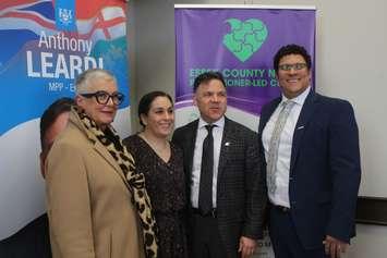 Officials celebrate funding for a new nurse practitioner led clinic in Kingsville, February 15, 2024. (Photo by Maureen Revait) 