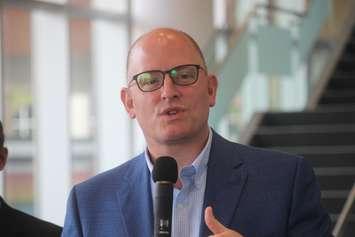 Windsor Mayor Drew Dilkens at City Hall, July 18, 2019. Photo by Mark Brown/WindsorNewsToday.ca