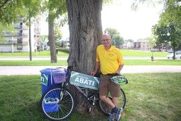 Giovanni 'John" Abati announces campaign platform, September 6, 2022. (Photo by Maureen Revait) 