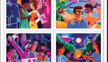 (Photo of Places of Pride stamps courtesy of Canada Post)