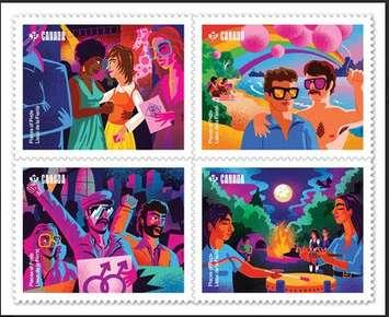 (Photo of Places of Pride stamps courtesy of Canada Post)