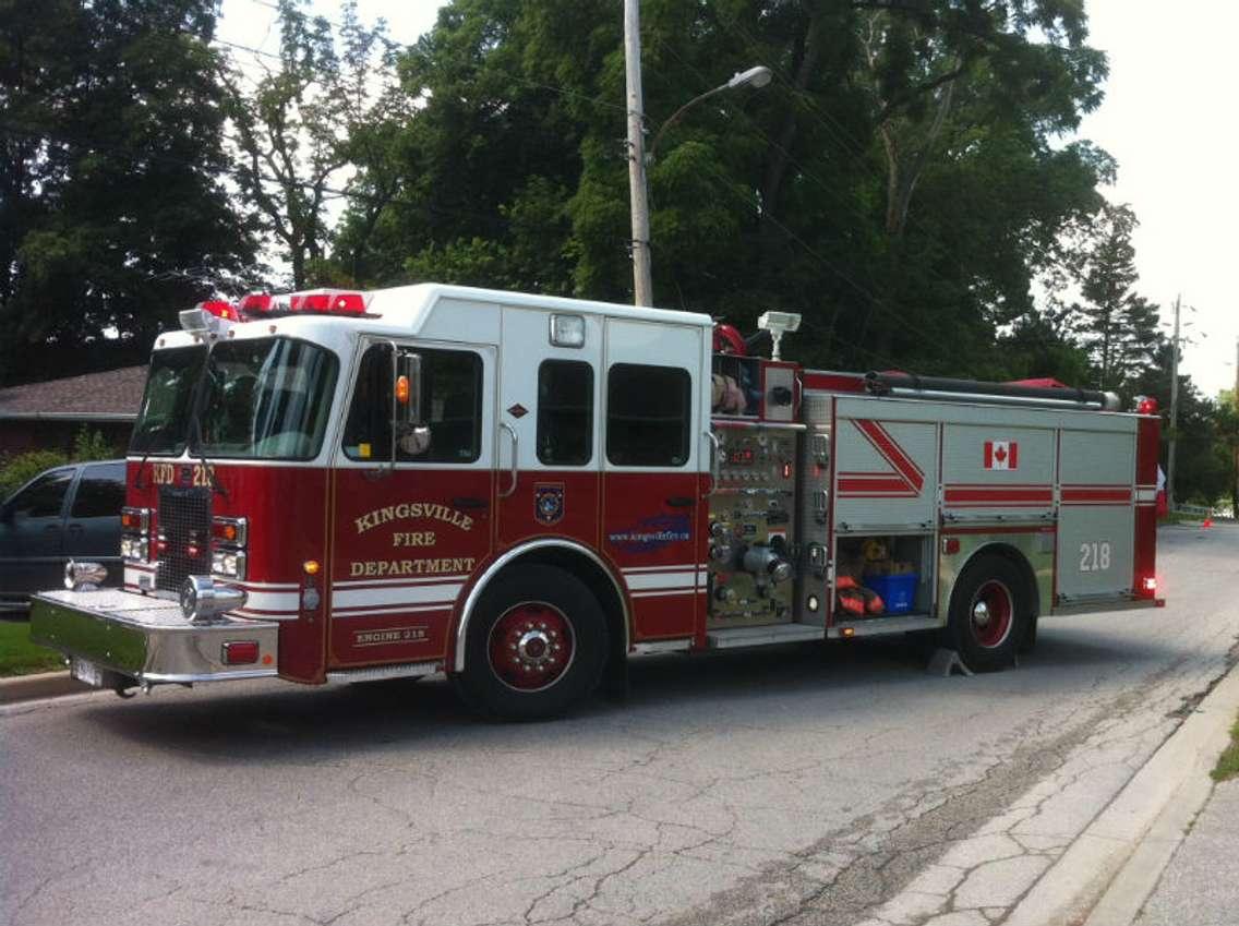 BlackburnNews.com file photo of a Kingsville fire truck. (Photo by Kevin Black)