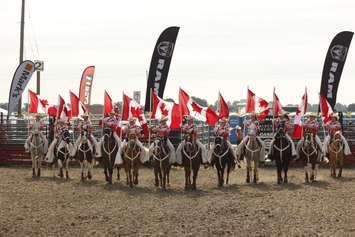 The Canadian Cowgirls, local to Chatham-Kent, performed to huge crowds daily at the International Plowing Match 2018.  (Photo by Angelica Haggert)