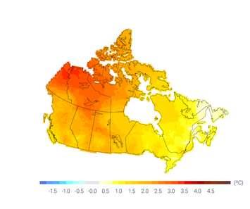 Canada is warming up about twice as fast as the rest of the world. Apr 1, 2019. (Photo courtesy of Environment and Climate Change Canada)
