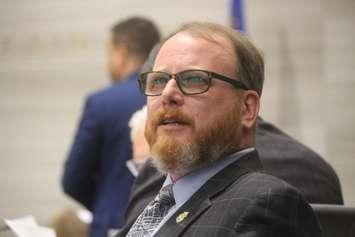 Windsor Ward 4 Councillor Chris Holt at City Council, September 23, 2019. Photo by Mark Brown/Blackburn News.