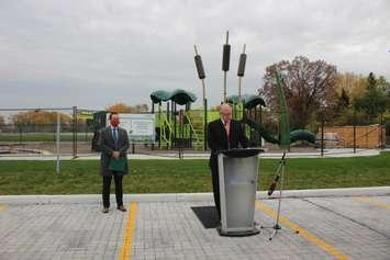 Mayor Drew Dilkens at Tranby Park, October 29, 2020. (Photo by Maureen Revait) 