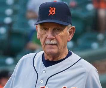 Jim Leyland with the Detroit Tigers in 2013. Photo courtesy Keith Allison via Flickr/Wikipedia.