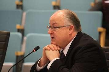 CEO of the Windsor-Essex Economic Development Corporation, Stephen MacKenzie, attends the regular meeting of council for the Town of Essex on November 21, 2016. (Photo by Ricardo Veneza)