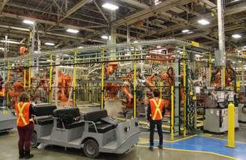 A look inside Windsors Chrysler Assembly Plant, February 9, 2015. (Photo by Jason Viau)
