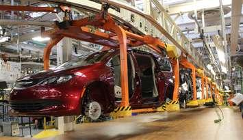 The 2017 Chrysler Pacifica at the Windsor Assembly Plant, May 6 2016. (Photo by Maureen Revait)