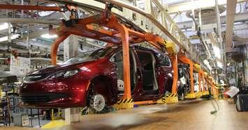 The 2017 Chrysler Pacifica at the Windsor Assembly Plant, May 6 2016. (Photo by Maureen Revait)