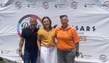 Windsor-Essex Pride Fest celebrates donation from Caesars Windsor Cares, June 11 2025. (Photo by Maureen Revait) 
