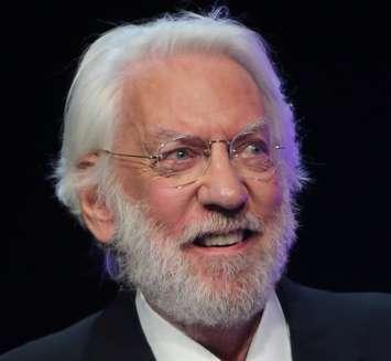 Donald Sutherland in 2013. Photo courtesy Festival TV Monte Carlo via Wikipedia.