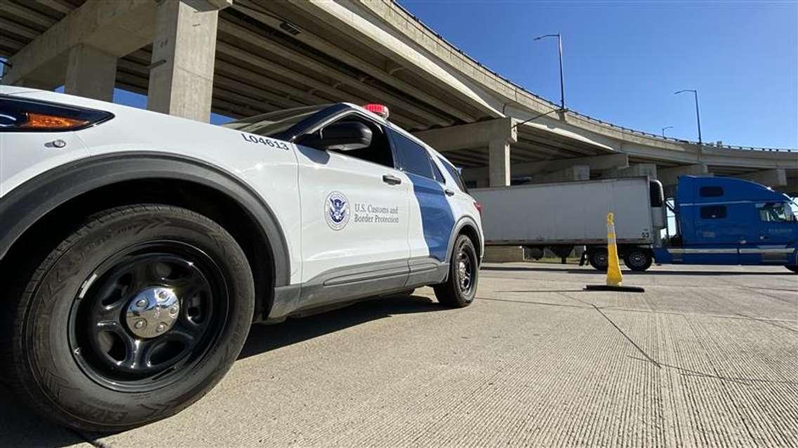 A US Customs and Border Protection vehicle at the Ambassador Bridge in Detroit. Photo courtesy US Customs and Border Protection official website.