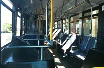 BlackburnNews.com file photo of the inside of a Transit Windsor bus.