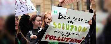 School strike for climate demonstration in Zaberg. (Photo from Max Pixel)