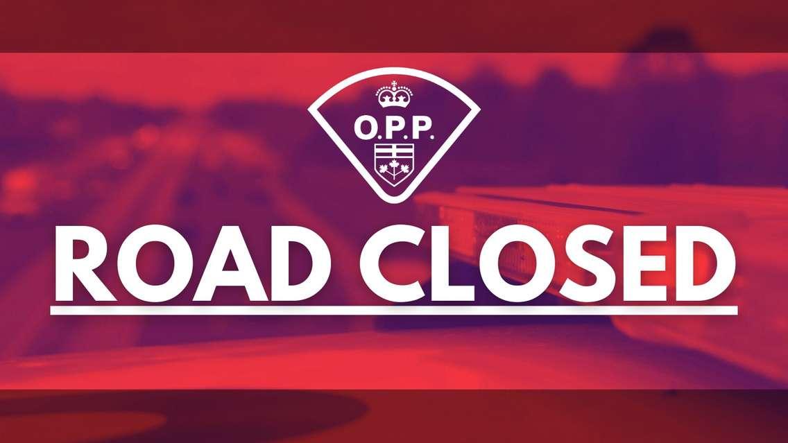 OPP Road Closed (courtesy of: OPP West Region via Twitter)