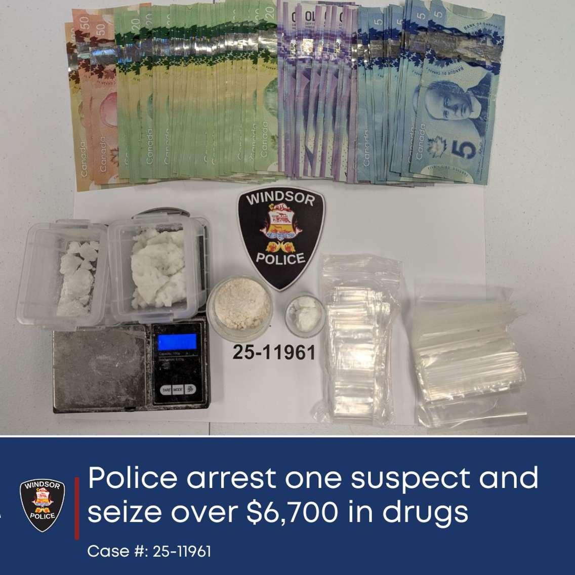 Drugs seized in Windsor operation (Photo by: Windsor police)