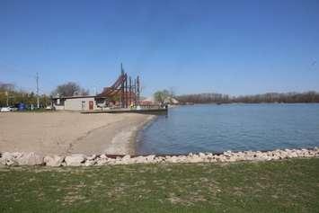 Sandpoint Beach, April 28, 2022. (Photo by Maureen Revait) 