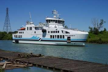 The new Pelee Islander II arrived in Pelee island, Kingsville and Leamington. June 15, 2018. (Photo courtesy of Ontario Ferries)