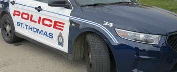 St. Thomas Police cruiser. (Photo by Miranda Chant, BlackburnNews.com)
