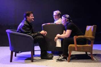 (up)Staged submitted photo (l-r Michael Potter, Joey Ouellette, Fay Lynn (photo credit Kieran Potter)